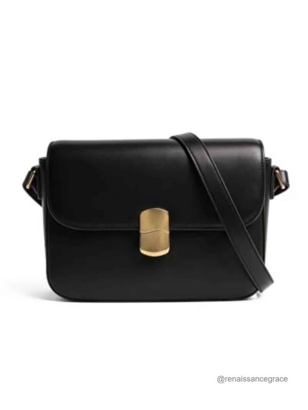 Small Vegan Leather Crossbody Bag w Adjustable Strap Shoulder Purse